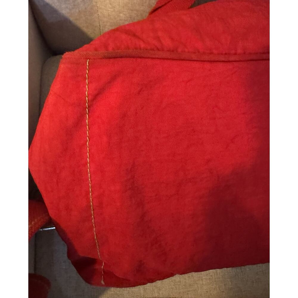 Kipling Large Duffle Red Luggage Travel Gym School 90's Vintage Y2K - Picture 13 of 14